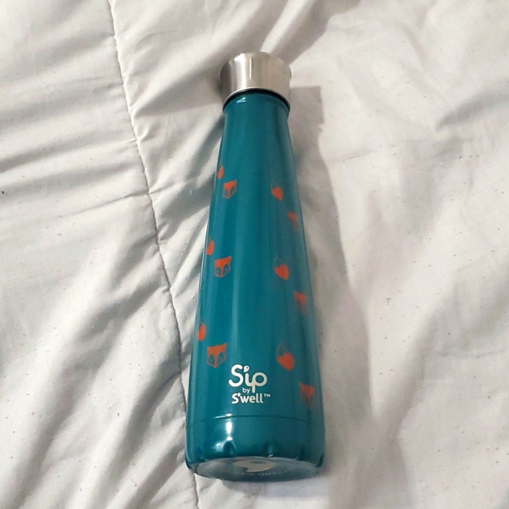 Fox print water bottle